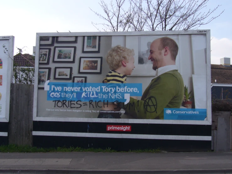 a large advertit for tires is shown in front of a building