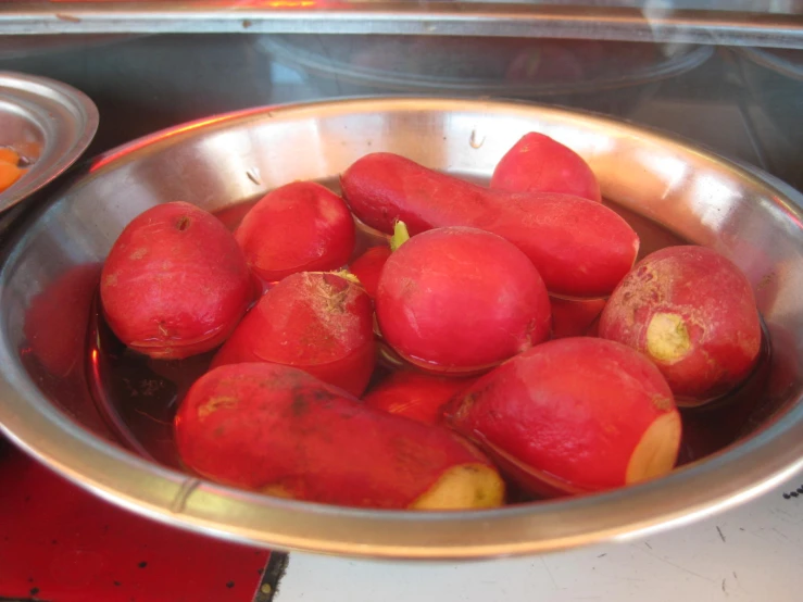 a bowl filled with some kind of fruit