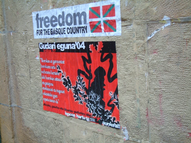 poster advertising a festival in front of a building