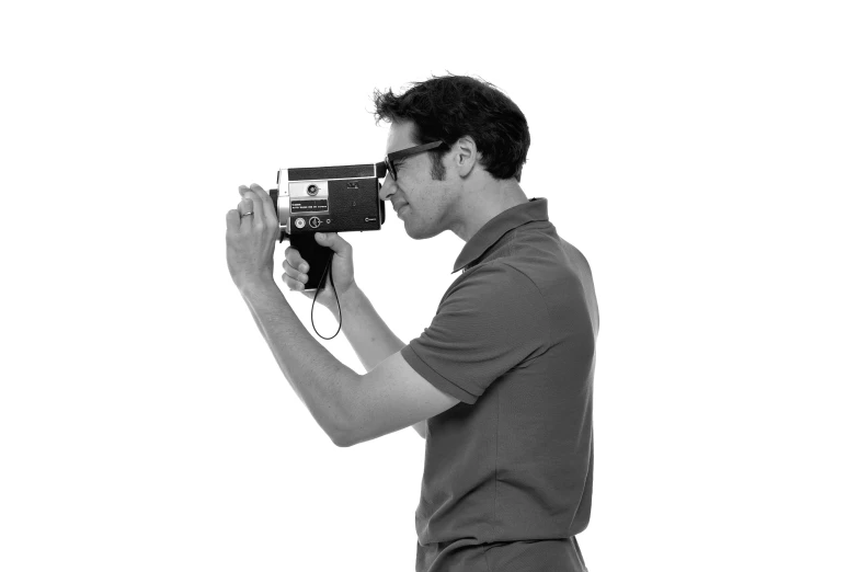 a man taking a po in front of the camera