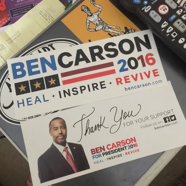 the business name is for ben carson