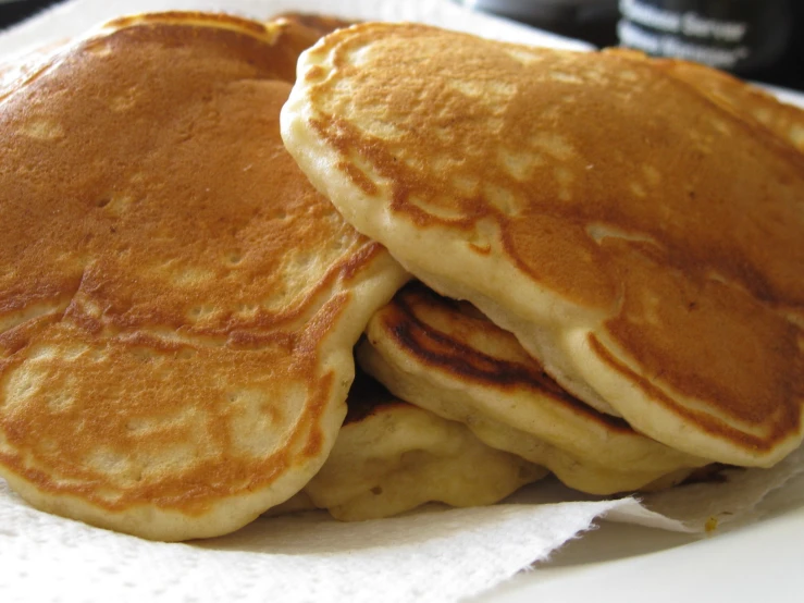 a stack of pancakes on top of a plate