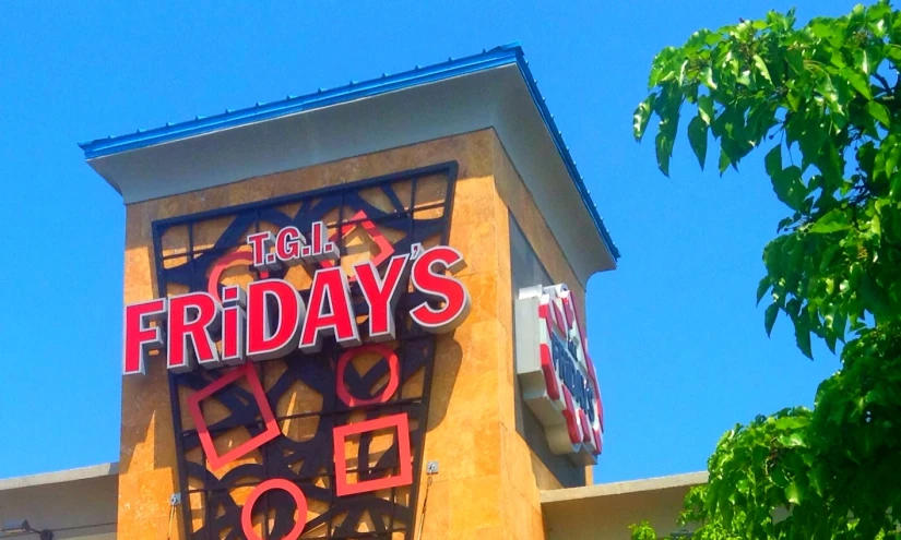 the sign for a takeout restaurant on a building