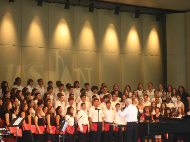 an image of a choir on stage