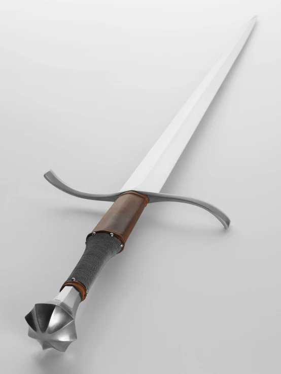 a large knife with a very long handle