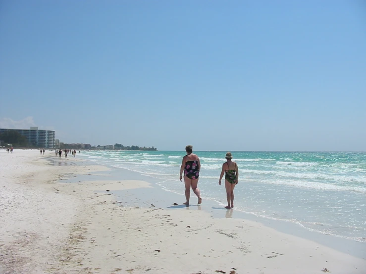 two people on a beach near the water