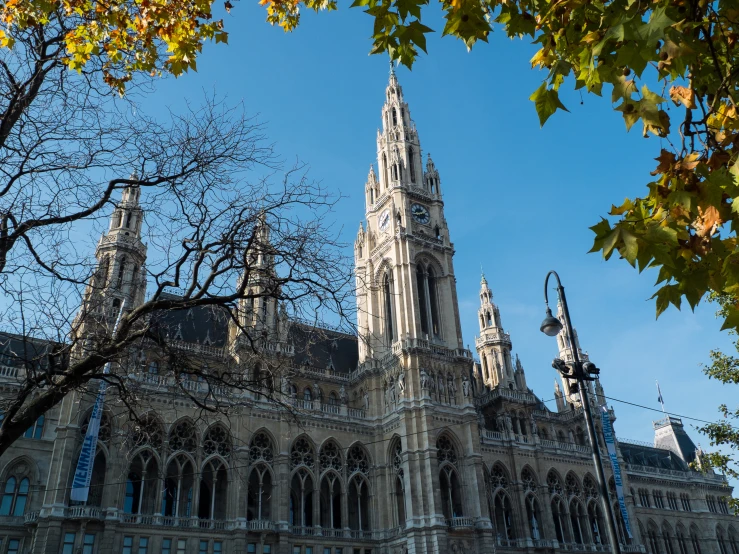 an ornate architectural view of the building in europe