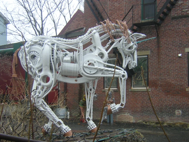 the horse is made of many different parts