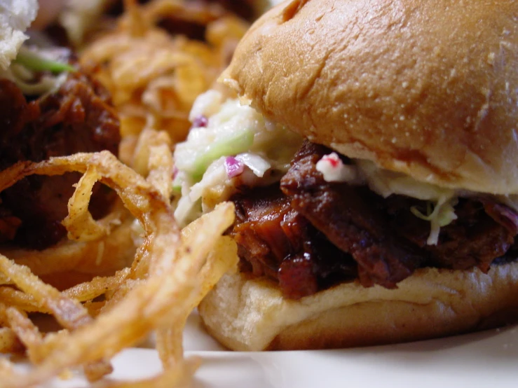 shredded cheese fries and bbq sandwiches are the new must have