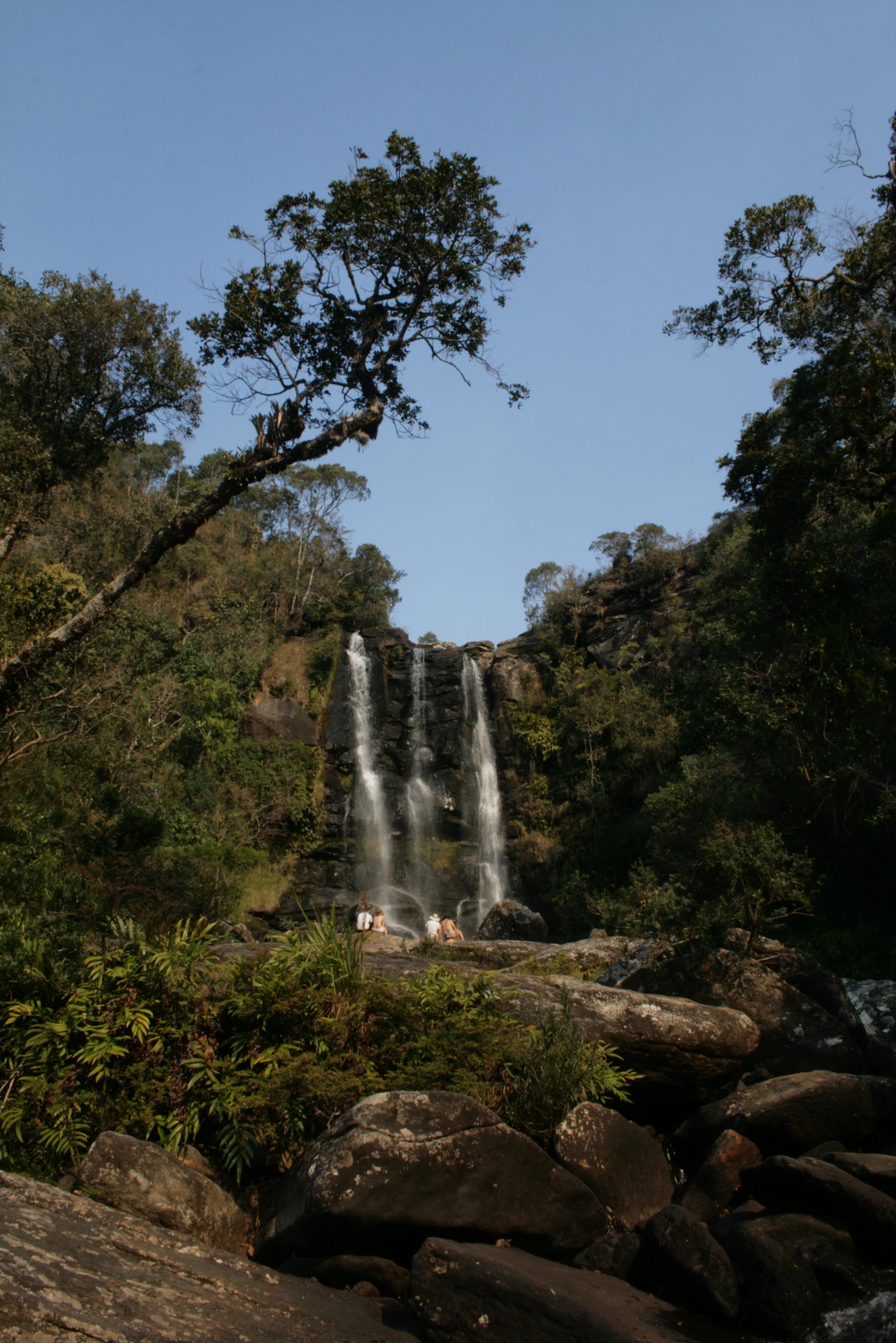 an image of waterfall in the middle of nature