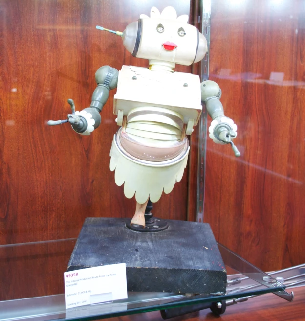 a close up of a toy on display