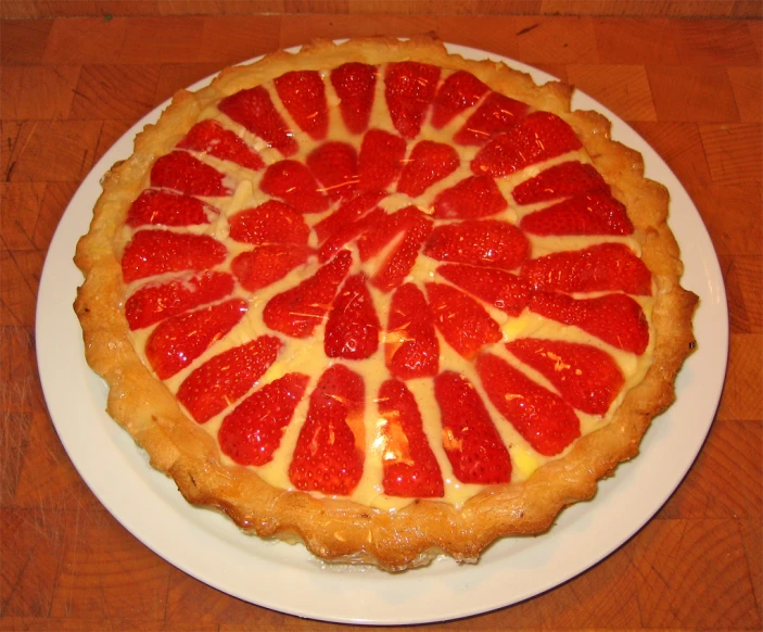 a close up of a pastry on a plate