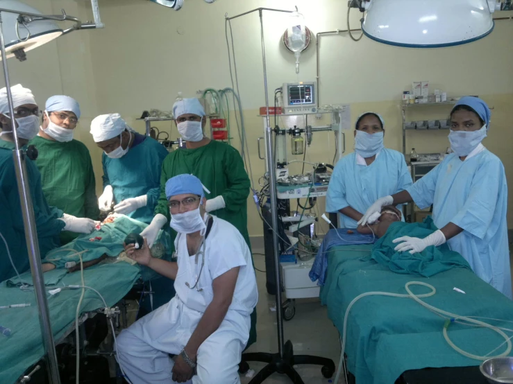 medical professionals and nurses perform in a hospital
