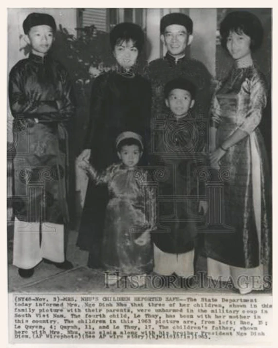 the asian family from an old newspaper