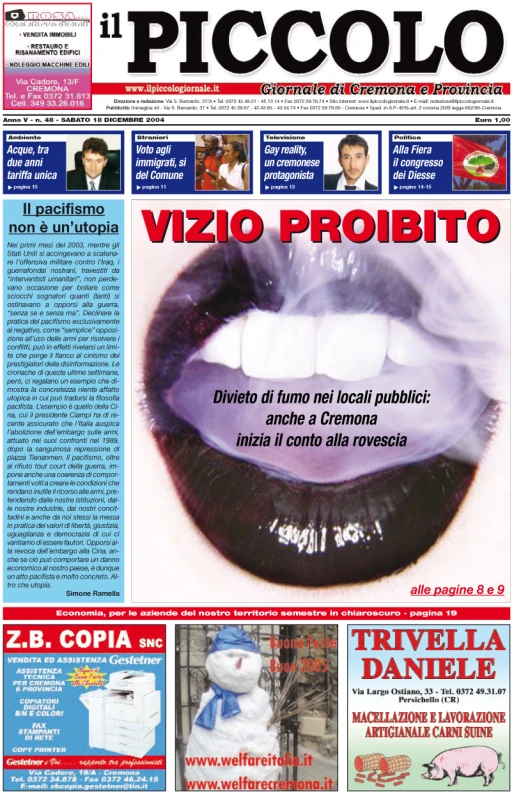 the front page of a news publication featuring an image of a woman's lips