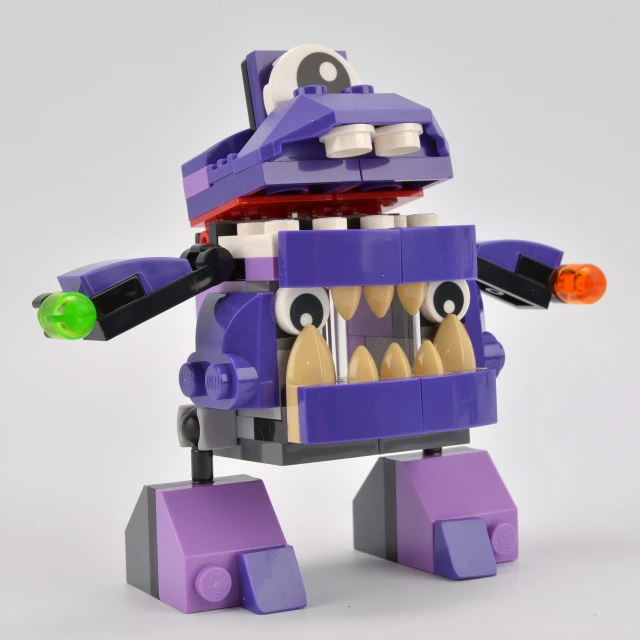 a lego monster is ready to fight with the monsters