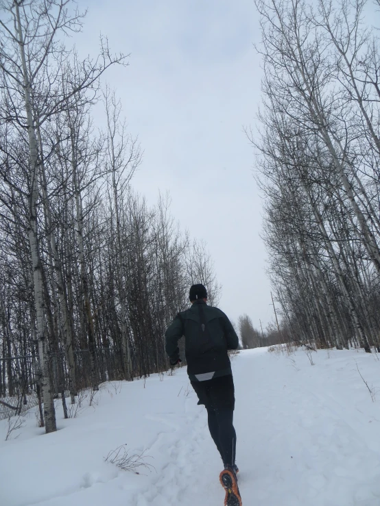 a man is snowboarding on a snowy slope