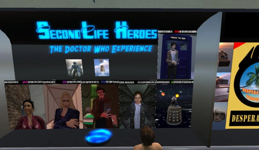 the science - fiction doctor who experience is depicted on the wall