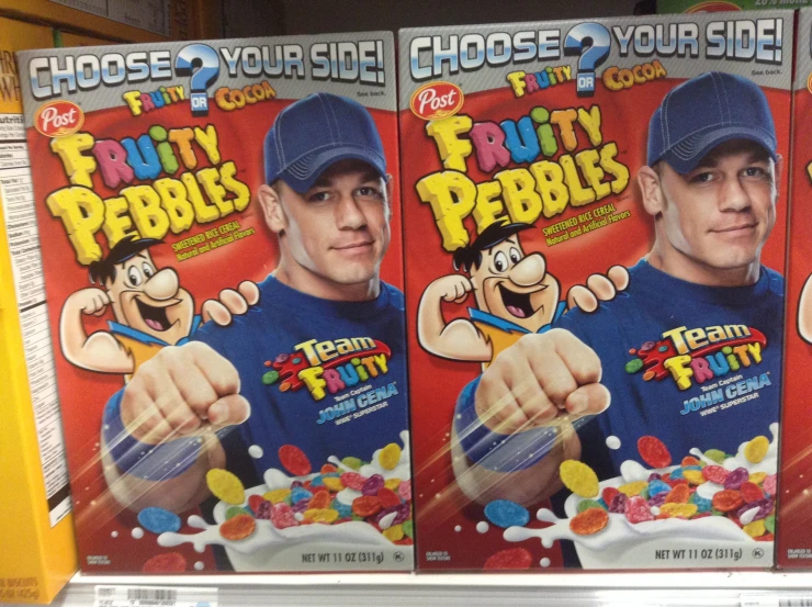 a pair of cereal flyers showing the two boys doing their best jobs