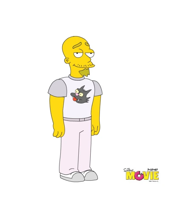 the simpsons in pajamas and sneakers, with a white background