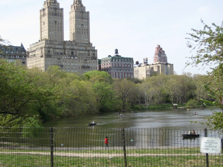 some very pretty buildings by a body of water