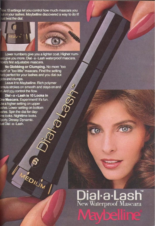 an advertit for maybellin cosmetics