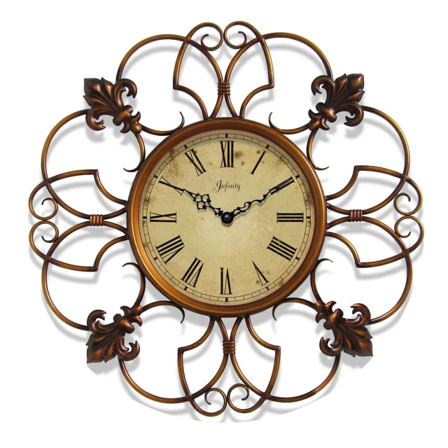 a large decorative clock hanging on a wall