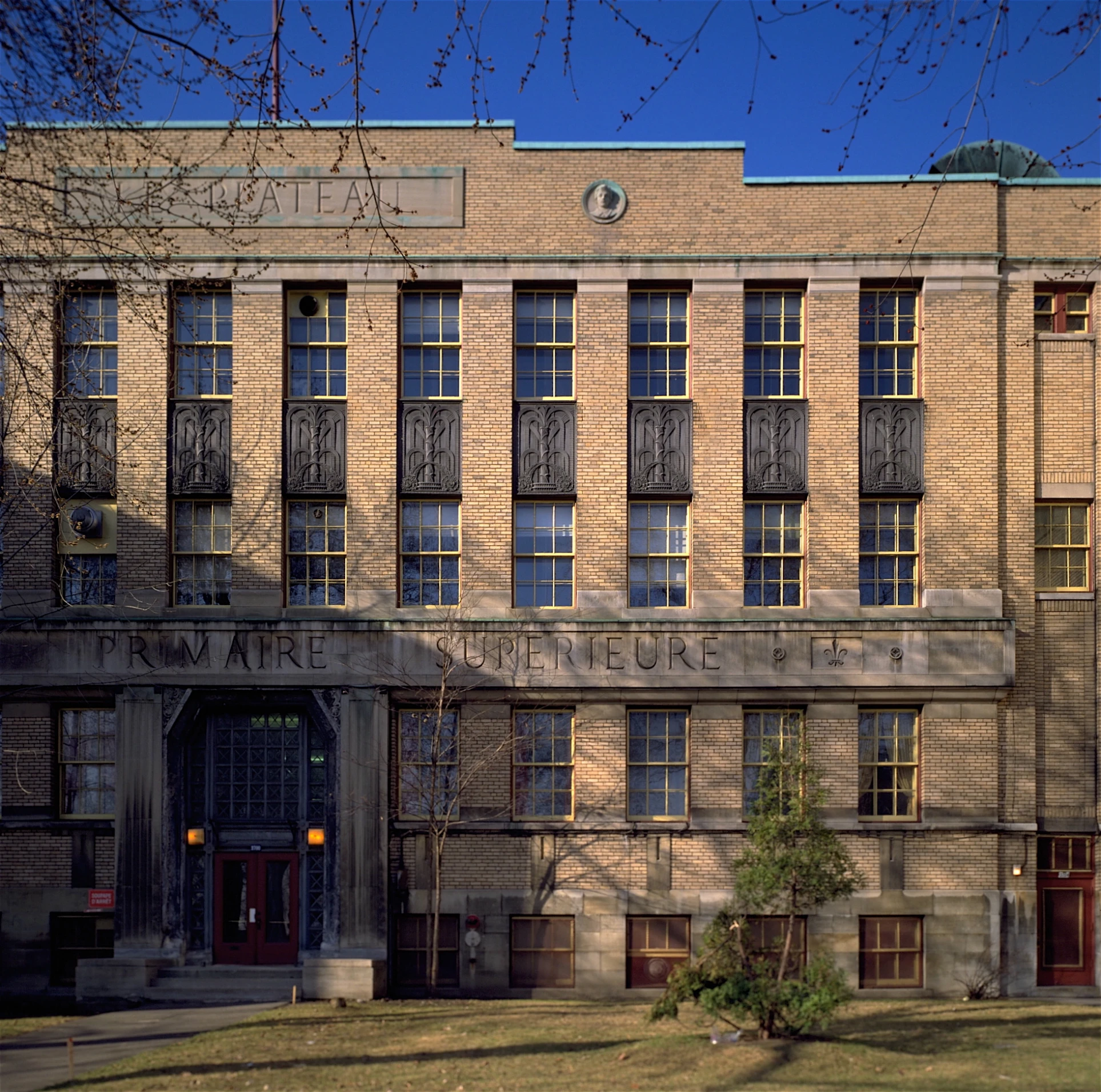 a large building that has a clock on the top