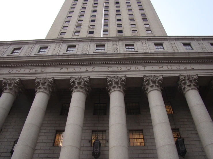 the pillars are made out of white stone