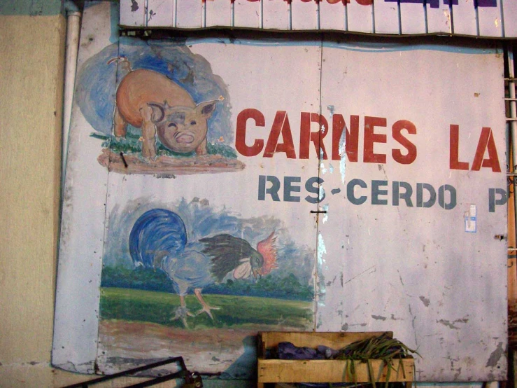 the sign of a butcher shop called cesar la