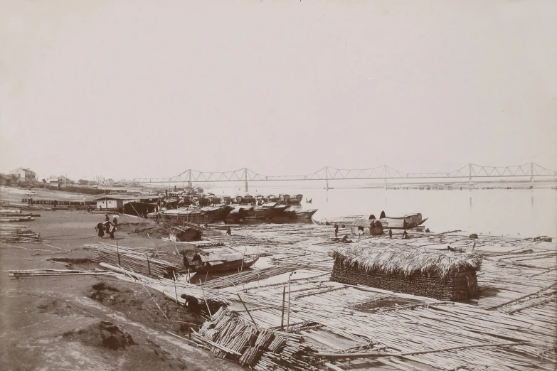 several boats that are sitting in the water