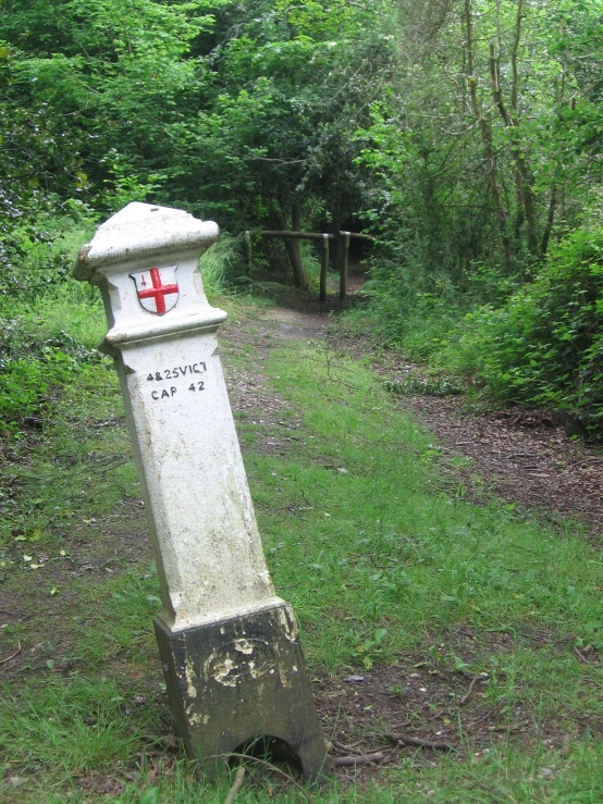 the monument is in the middle of the woods