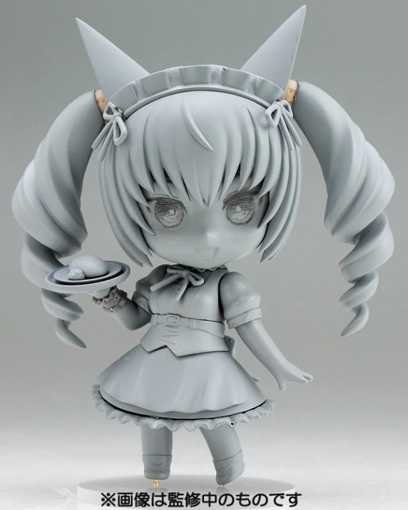 anime figurine is shown on display