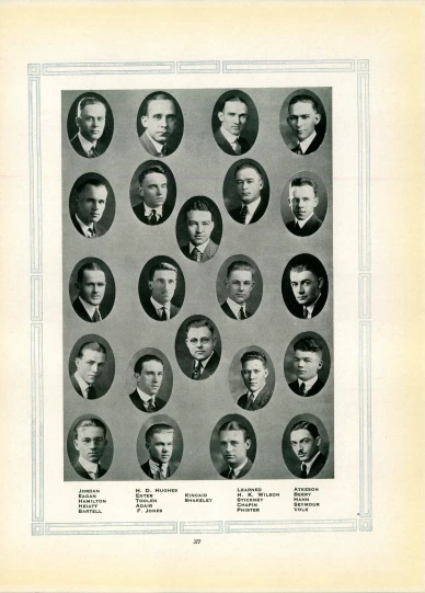 a newspaper with an illustration of a group of people