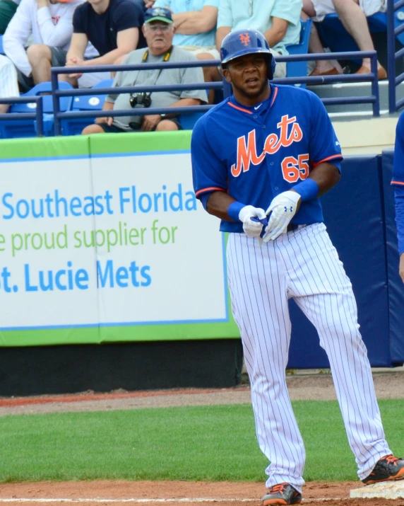 two baseball players on the field during a game