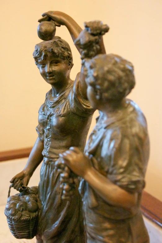 the bronze statues are the focal point for many pographers