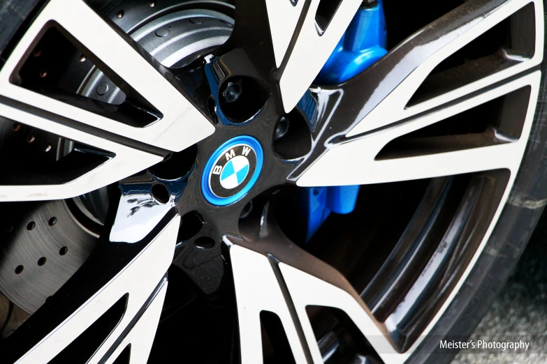 wheel details from a bmw car on the ground
