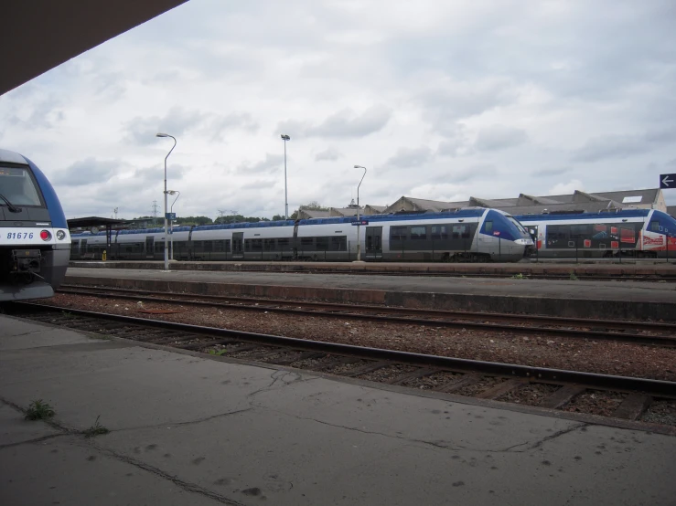 a large long train on a steel track