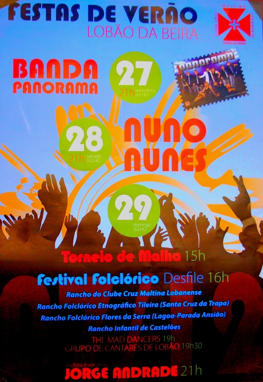 a poster for a festival and information about a music festival