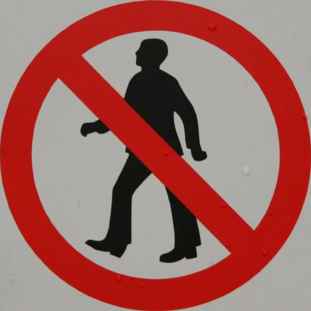 a sign stating that men should not go to work