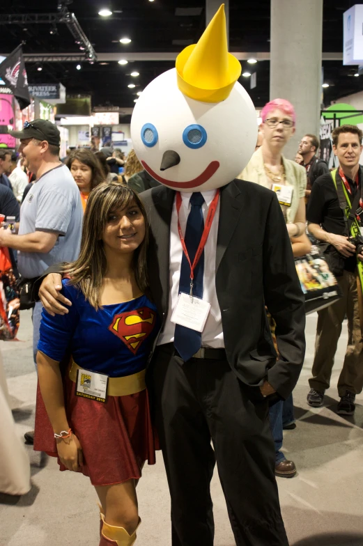 there is a man and woman dressed as wonder wonder