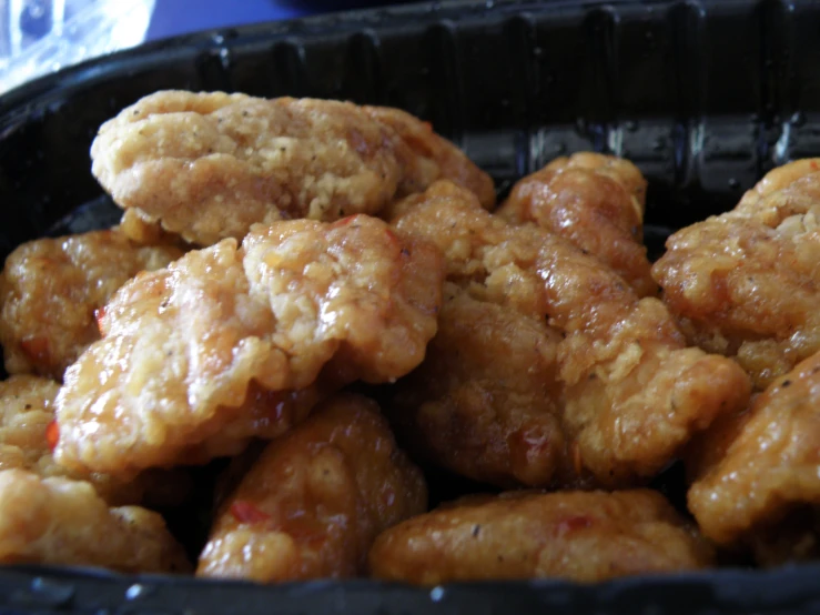 the homemade fried chicken is ready to be eaten