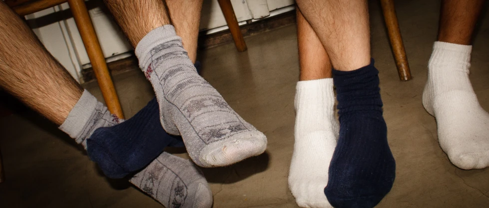 the socks are for adults to wear on their feet