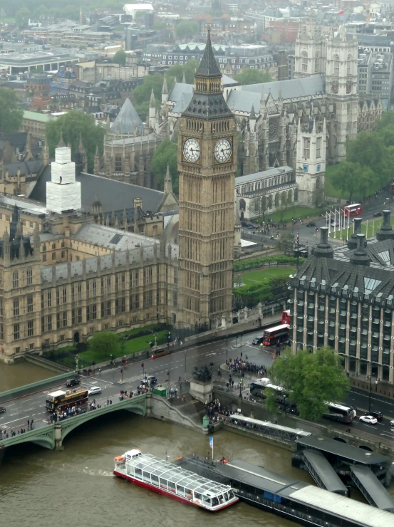 the view of the big ben clock tower in london