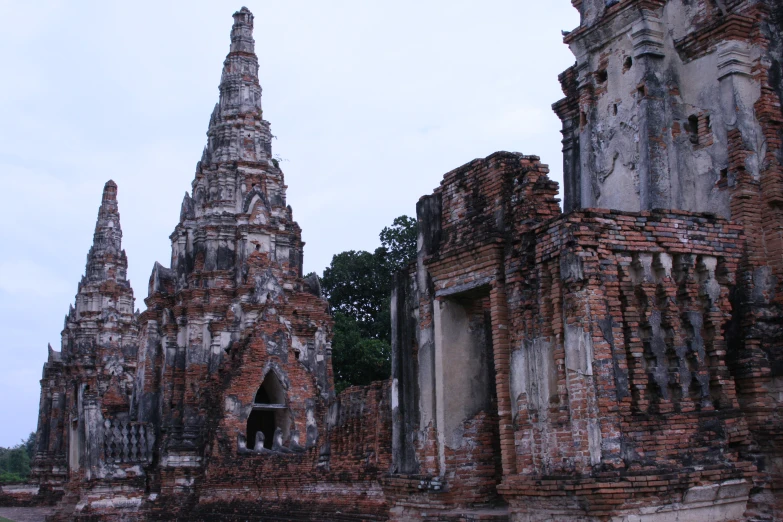 the ruins of an old temple, a lot of ancient buildings