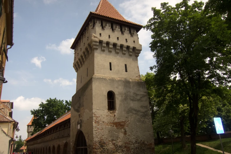 this old church tower is still standing today