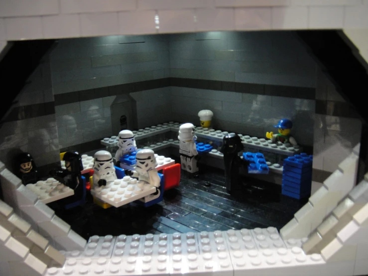 this is an image of a lego kitchen