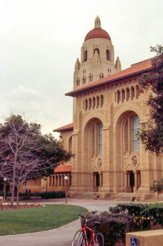 a large, stone building with a clock tower