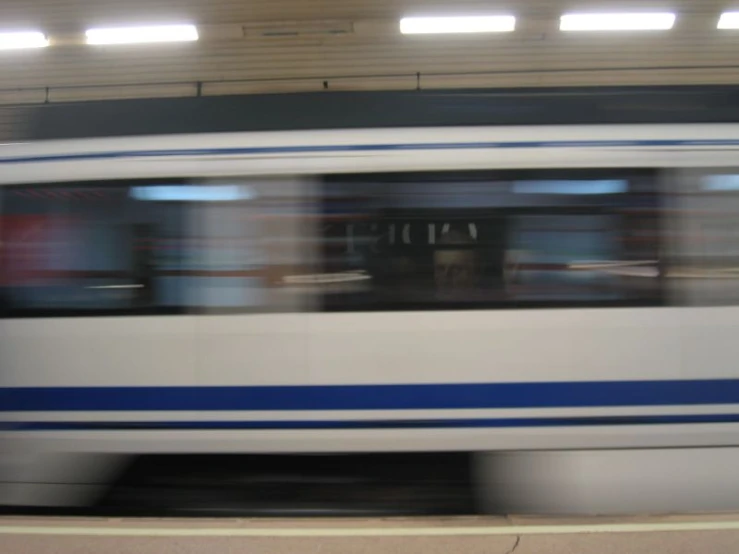 an image of a train moving fast by