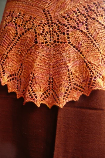this is an elaborate lace design on the fabric